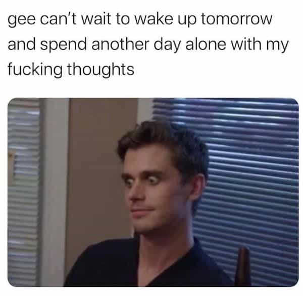 introvert memes gee can't wait to wake up tomorrow and spend another day alone with my f