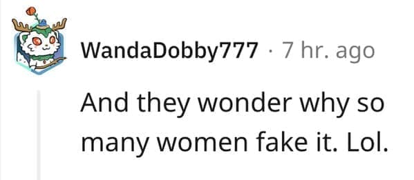 What makes a man bad in bed? And they wonder why so many women fake it. Lol.
