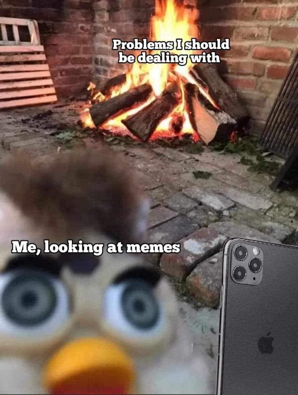funny memes Problems I should be dealing with Me, looking at memes