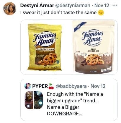 history's biggest downgrades cookies