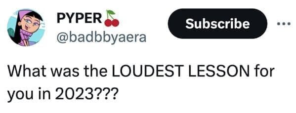 loudest lesson