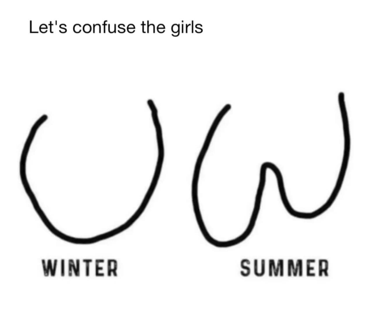 funny pics confuse the girls winter and summer