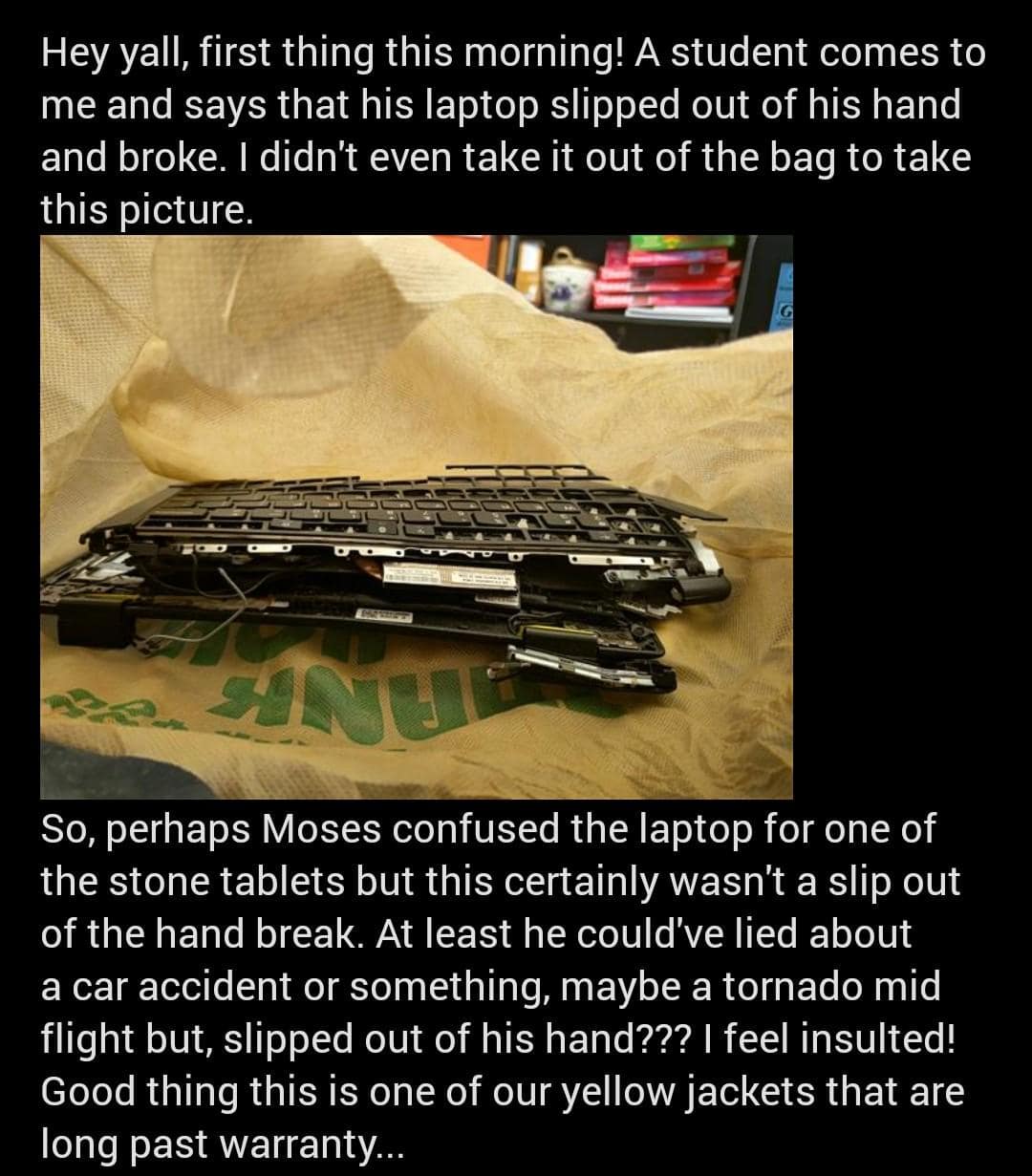 technology fails, tech mishaps