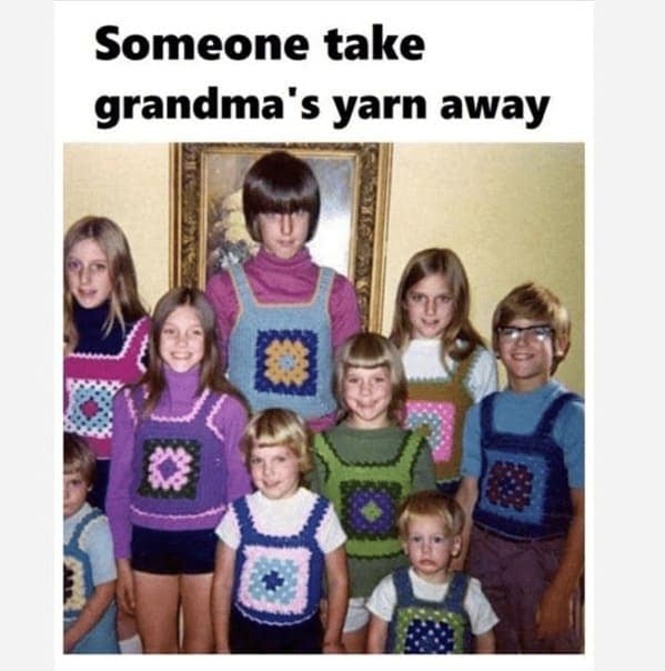 crafting meme, crochet memes, knitting memes, knitting humor, crochet jokes, yarn memes, needlework meme, fiber arts humor, yarn-related memes