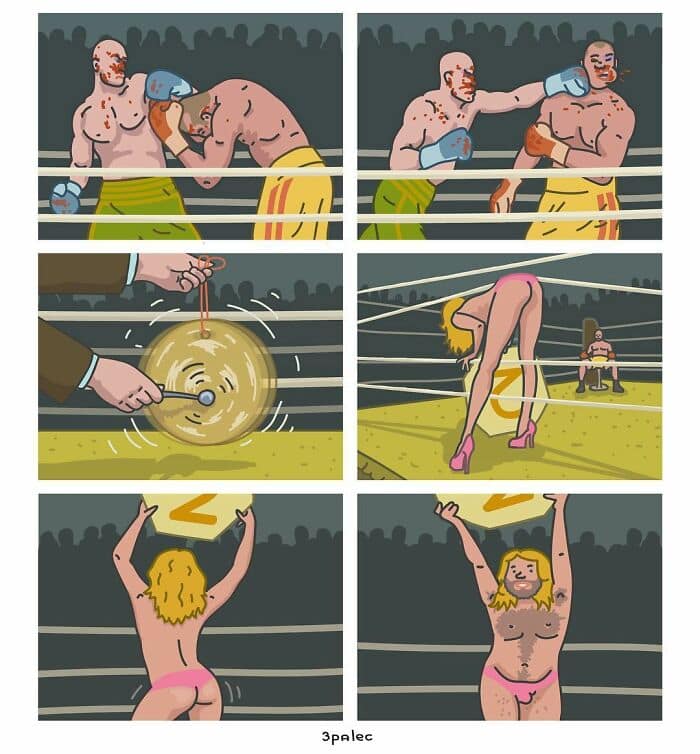 satire comics, 3palec, Social commentary comics, Funny dark humor, Witty illustrations, Political satire comics, Clever cartoons