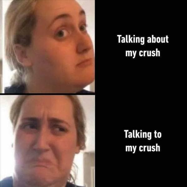 Talking about my crush Talking to my crush