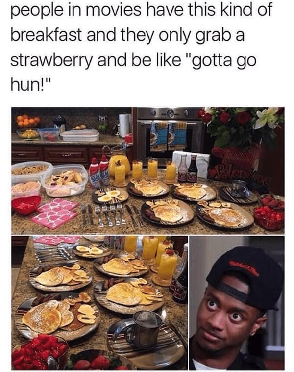 breakfast memes, morning memes, brunch memes, culinary memes, meal memes, late breakfast memes, midday meal memes
