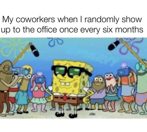 work from home memes, remote work humor, hybrid work memes, WFH jokes, remote work funnies, hybrid work laughs, work from home humor