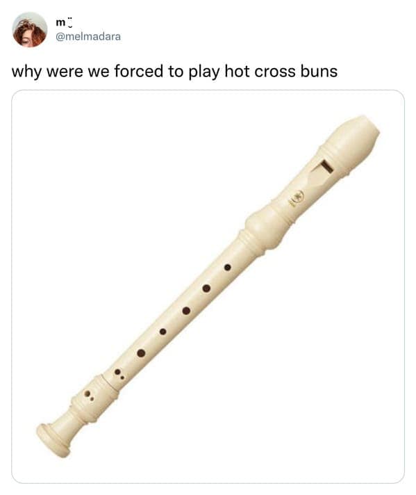 why were we forced to play hot cross buns