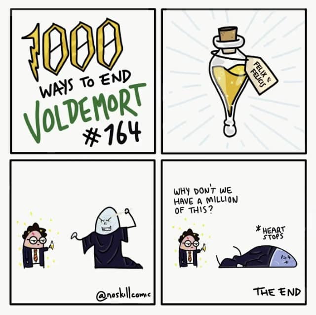 noskillcomic, Voldemort endings ,Harry Potter humor