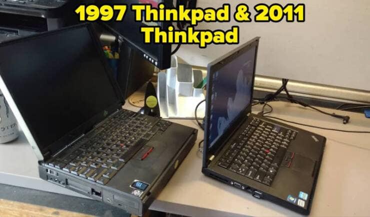1997 Thinkpad & 2011 Thinkpad