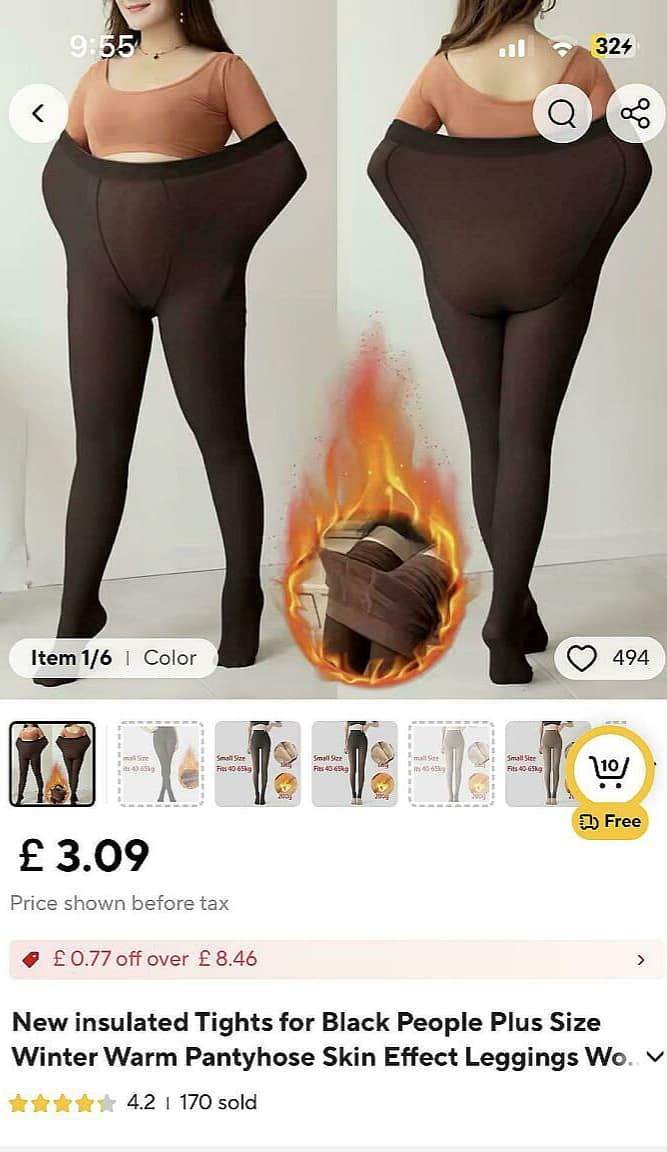 New insulated Tights for Black People Plus Size Winter Warm Pantyhose Skin Effect Leggings
