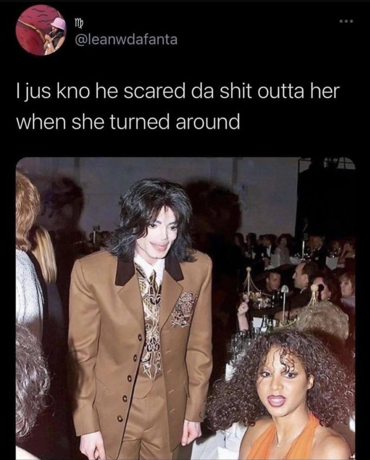me @leanwdafanta I jus kno he scared da shit outta her when she turned around