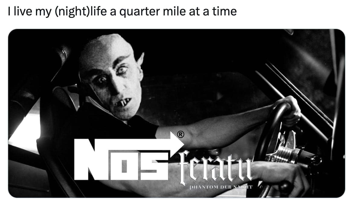 nosferatu memes, nosferatu movie memes, old vampire memes, silent movie vampire jokes, undead icon humor, gothic memes, dark aesthetic jokes, moody horror humor, gloom comedic flair