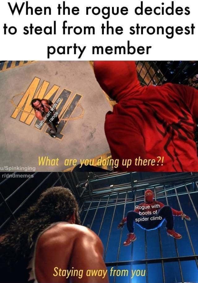 dnd memes, d&d memes, dungeons & dragons, tabletop humor, RPG jokes, dice-rolling laughs, role-playing memes, character creation puns, story-driven fun, gaming banter, fantasy gaming jokes, quest comedy, mythical hilarity, epic sarcasm, critical hit humor, lucky rolls, big damage quips, heroic punchlines