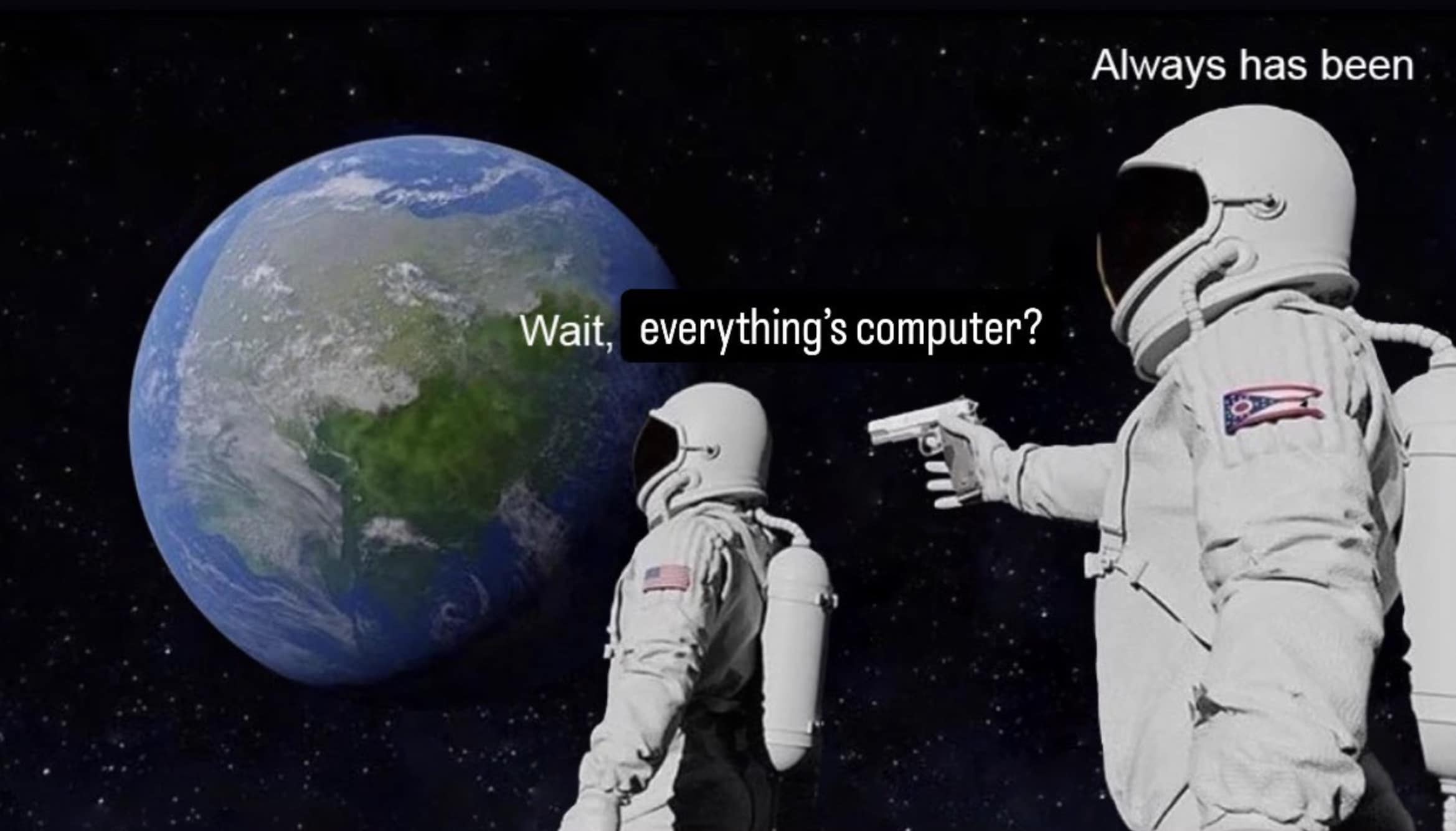 everything is computer memes, trump memes, trump tesla memes, Trump Tesla statement, Trump on Tesla, Trump Model S Plaid speech, viral Trump memes, Trump internet jokes, Trump catchphrase memes, Trump funny moments), tech satire memes, technology humor, AI jokes, modern tech absurdity