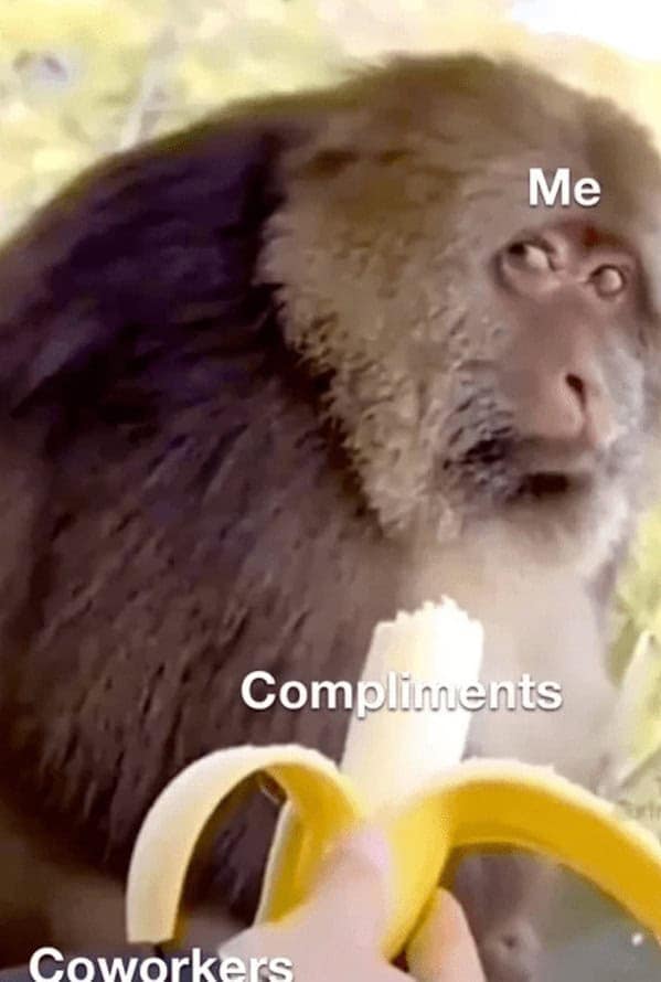 Me Compliments Coworkers