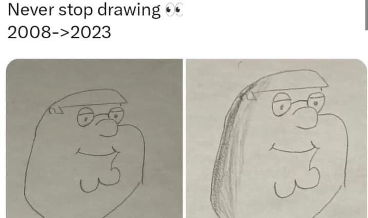 Never stop drawing • 2008->2023