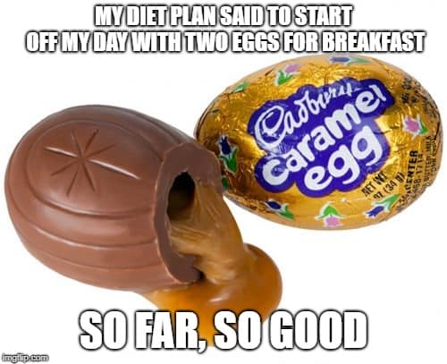 easter chocolate meme, easter candy memes, chocolate jokes, egg memes, easter egg memes, easter memes, chocolate memes, cream egg memes, peep memes