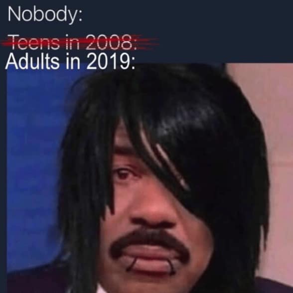 emo memes, goth memes, scene memes, emo jokes, emo nostalgia, emo fashion, emo music, emotional memes, sad memes, teenage memes, nostalgic memes, Myspace era