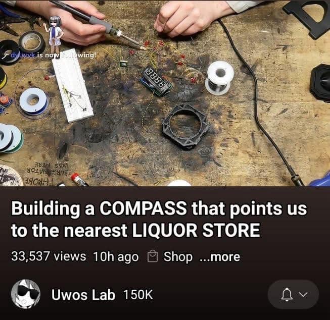 Building a COMPASS that points us to the nearest LIQUOR STORE