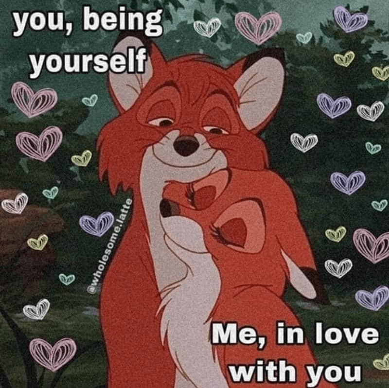 you, being yourself @wholesome.latte Me, in love with you