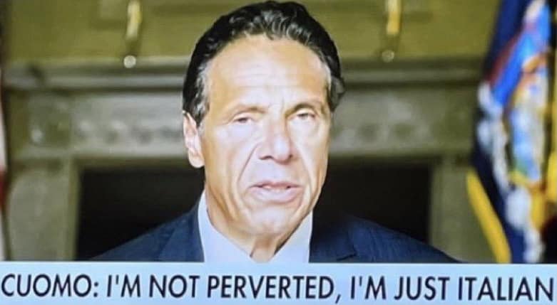 CUOMO: I'M NOT PERVERTED, I'M JUST ITALIAN