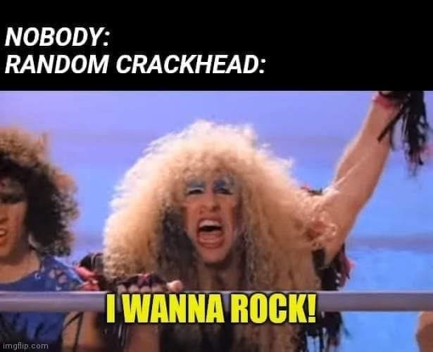 Twisted Sister Dee Snider screaming I Wanna Rock random crackhead funny meme.
