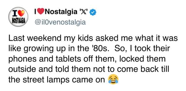 A hilarious nostalgia meme highlighting the danger of retro playgrounds, featuring a rusty metal merry-go-round described as a site of "total carnage" that adults ignored.