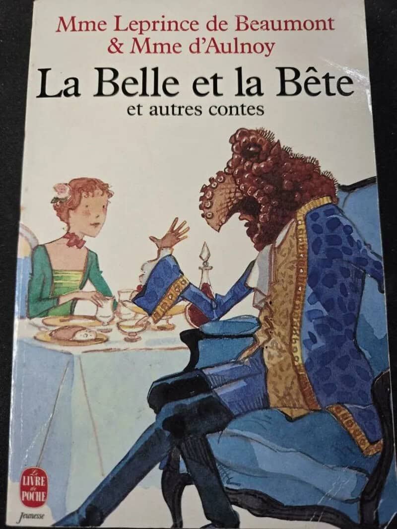 French Beauty and the Beast cover where the Beast has a lumpy, bizarre textured head.