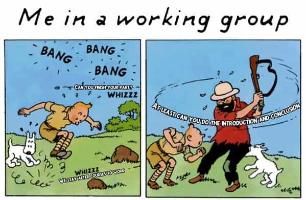 Me in a working group