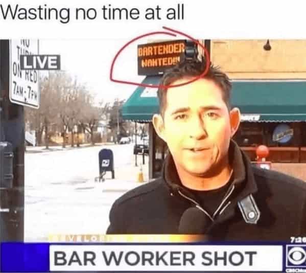 bartender memes Wasting no time at all IV LIvE BARTENDER HANTEDE"