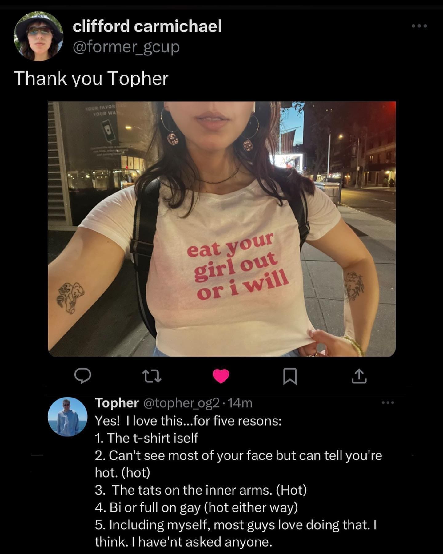 inappropriate shirts eat your girl out or i will