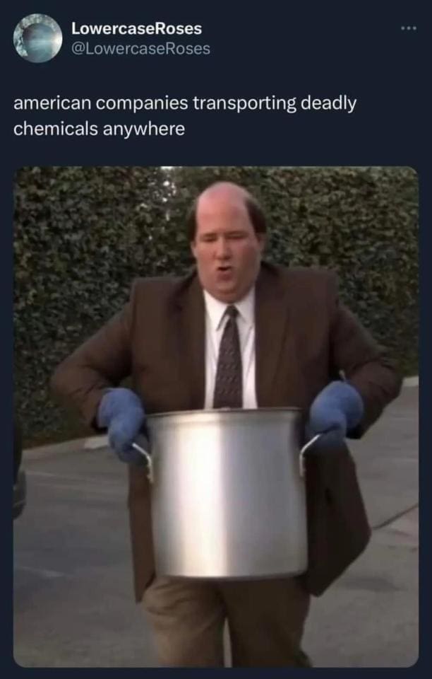 funny pics american companies transporting deadly chemicals anywhere Kevin chili