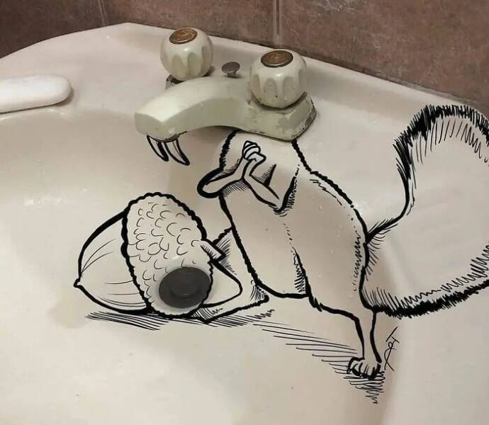 Aesthetically Pleasing Design Sid ice age sink