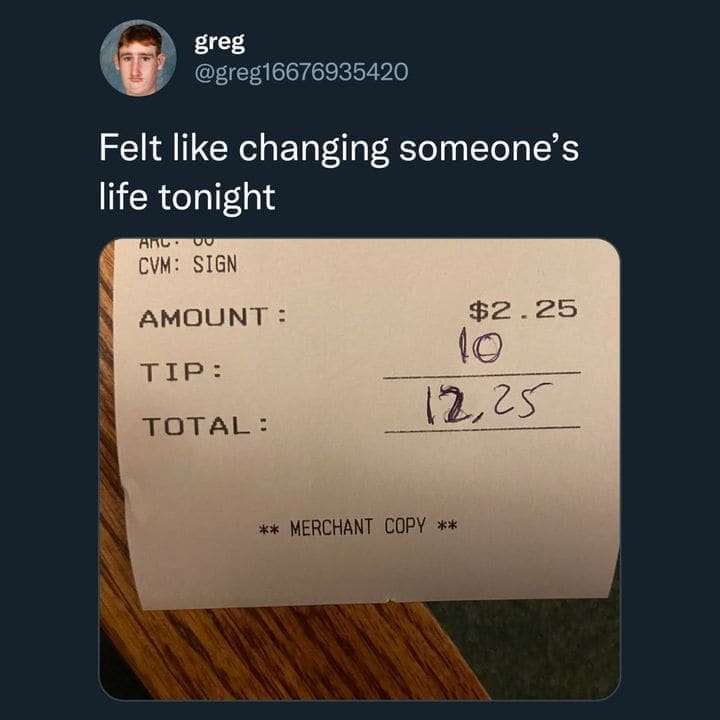 funny pics Felt like changing someone's life tonight