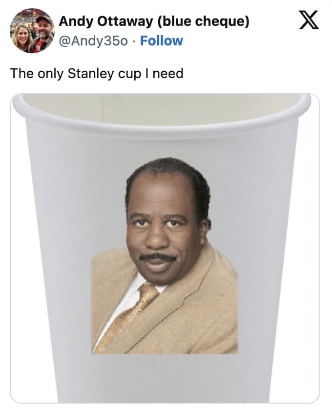 The only Stanley cup I need