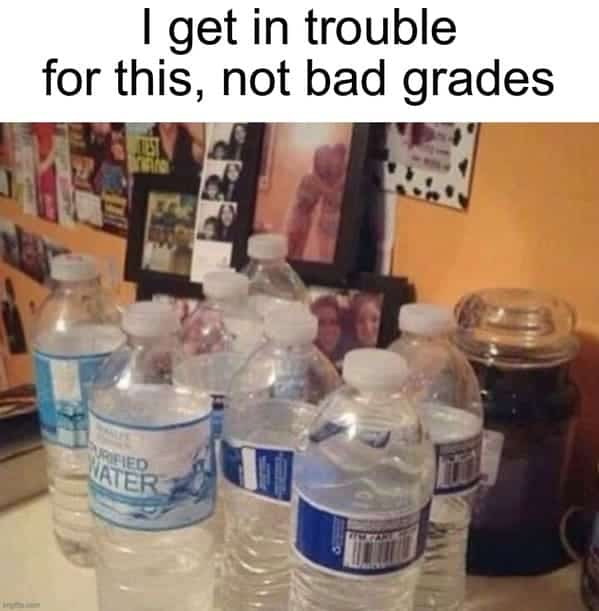 I get in trouble for this, not bad grades