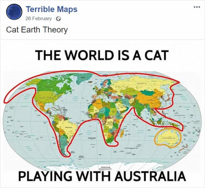 terrible maps, awful maps, calamities, misplaced mayhem, navigational nightmares
