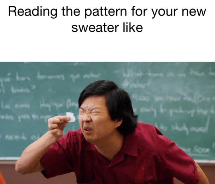crafting memes, crochet memes, knitting memes, knitting humor, crochet jokes, yarn memes, needlework meme, fiber arts humor, yarn-related memes