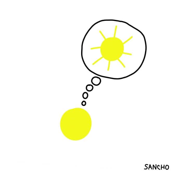 single panel comics, Gabriel Sancho, minimalist comics, one-panel humor, quick jokes, relatable comics, everyday humor, whimsical doodles, simple comics, life observations, quirky humor