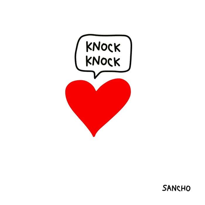 single panel comics, Gabriel Sancho, minimalist comics, one-panel humor, quick jokes, relatable comics, everyday humor, whimsical doodles, simple comics, life observations, quirky humor