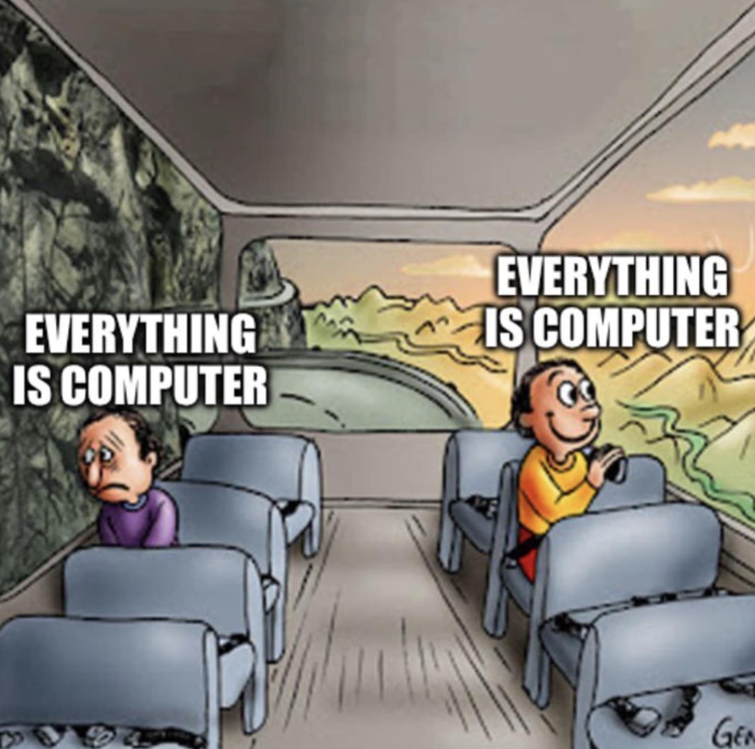 everything is computer memes, trump memes, trump tesla memes, Trump Tesla statement, Trump on Tesla, Trump Model S Plaid speech, viral Trump memes, Trump internet jokes, Trump catchphrase memes, Trump funny moments), tech satire memes, technology humor, AI jokes, modern tech absurdity
