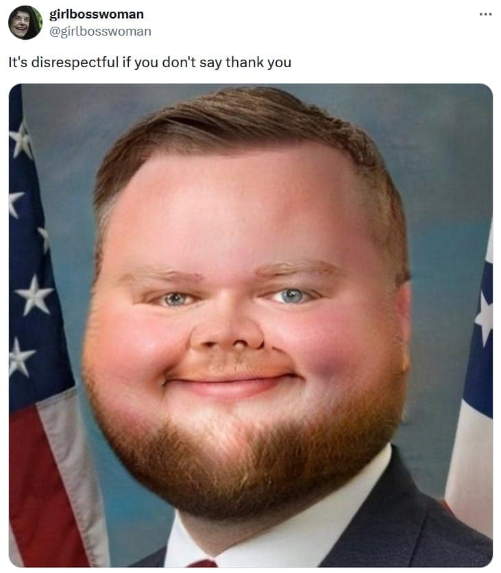 It's disrespectful if you don't say thank you