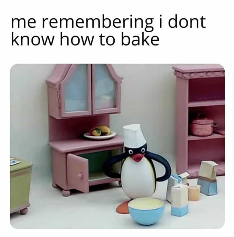 baking memes, baker memes, baking humor, oven laughs, recipe jokes