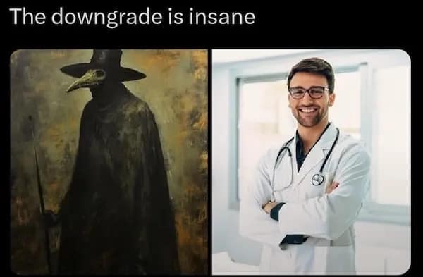 The downgrade is insane