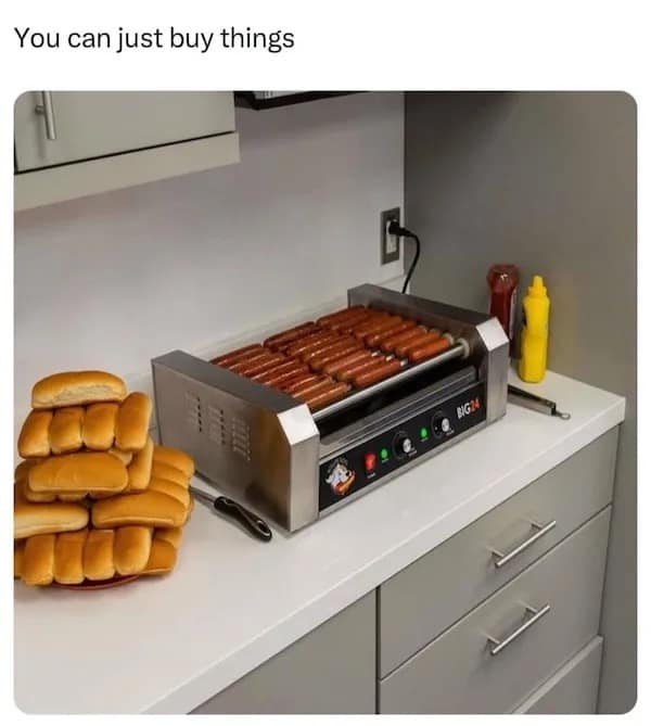 You can just buy things