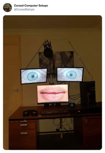 25 Cursed Computer Setups That Defy IT Logic