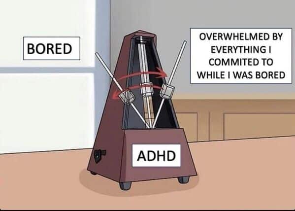 ADHD memes, ADHD humor, ADHD jokes, ADHD struggles, distracted memes, focus memes, time blindness, hyperfixation memes, scatterbrain memes, executive dysfunction memes, multitask memes, clinical ADHD memes, ADHD awareness, brain drift memes, attention deficit memes, task switching memes, forgetful memes, molecular mind memes, distraction memes, ADHD brain memes