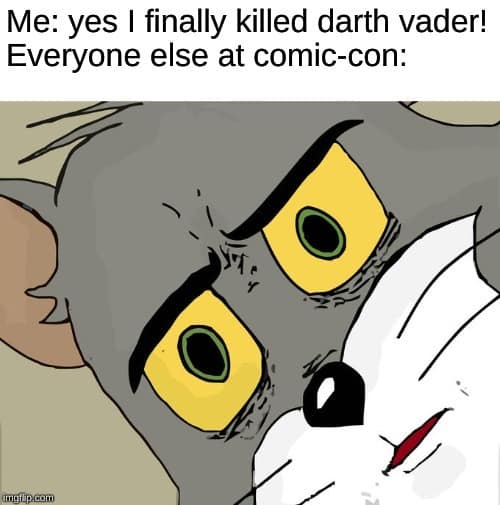 comic-con memes, cosplay memes, SDCC, nerd humor, comic con, convention memes, cosplay fails, funny memes, pop culture memes, comic-con fails, cosplay jokes, viral memes, fandom memes, geek memes, SDCC memes, convention humor, cosplay moments, nerd memes, funny cosplay, internet memes